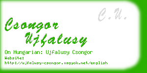 csongor ujfalusy business card
